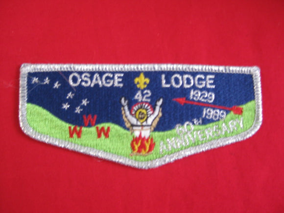 42 Osage S7, 60th Anniversary , 1929-89,SMY Border