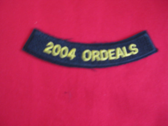 50 Coosa eX2004-5 , 2004 ordeals