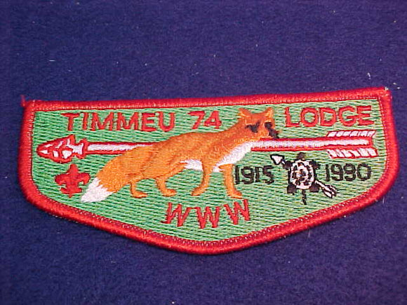 74 S4 Timmeu, OA 75th Anniv., 1915-1990