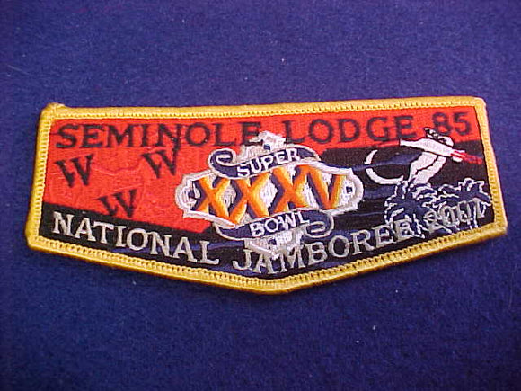 85 S36 Seminole, 2001 NJ, Super Bowl XXXV