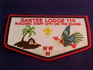 116 S16 Santee, building staff city, 88x152mm