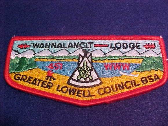 451 S4 Wannalancit, Greater Lowell C., OA 75th Anniv.