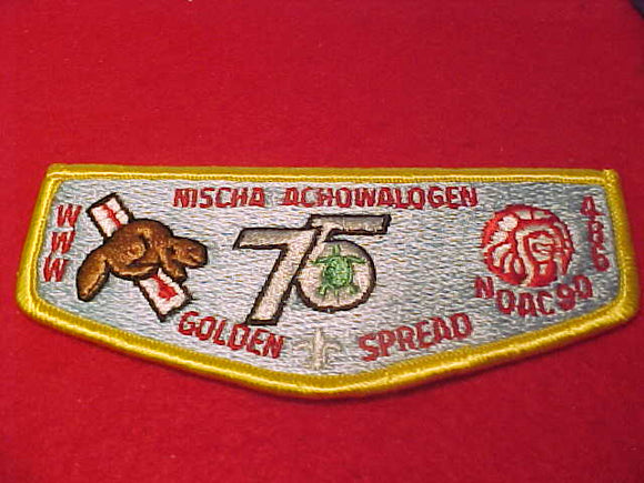 486 S4 Nischa Achowalogen, Golden Spread C., OA 75th Anniv., 1990 NOAC