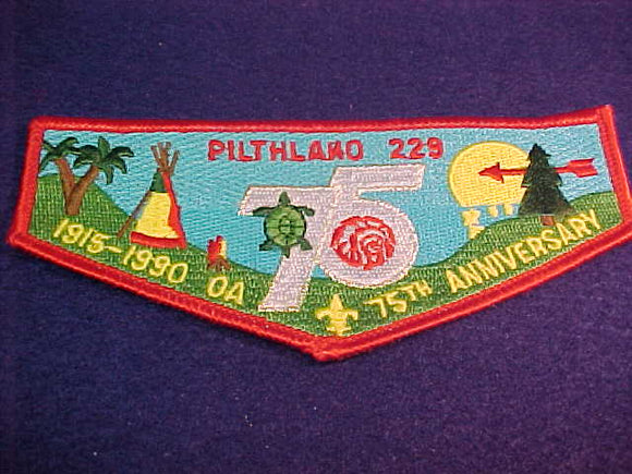 229 S7 Pilthlako, OA 75th Anniv., 1915-1990