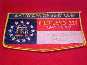 229 S33 Pilthlako, 60 years, 1943-2003, Chawtaw