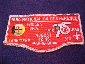 313 S35 Tankiteke, OA 75th Anniv., 1990 NOAC, Indiana Univ.