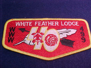 499 S12 White Feather, 40th Anniv.