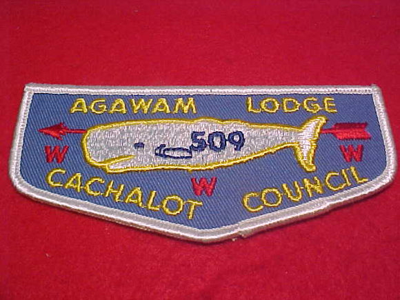 509 F1 Agawam, Cachalot C., first flap for scout shirt