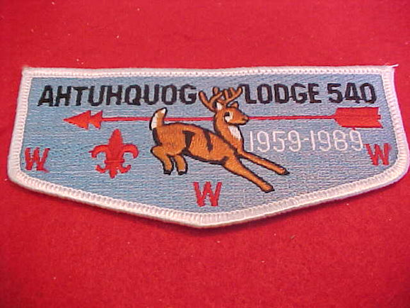 540 S16 Ahtuhquog, 30th Anniv., 1959-1989