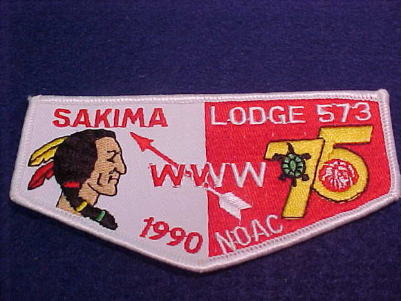 573 F7 Sakima, OA 5th Anniv., 1990 NOAC