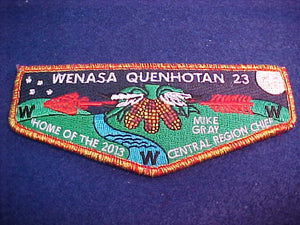 23 S? Wenasa Quenhotan, 2013 Central Region Chief, Mike Gray