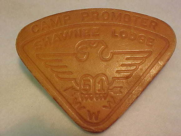 51 Shawnee, Chief Promoter leather neckerchief slide