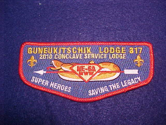 317 S38 GUNEUKITSCHIK, 2010 CONCLAVE SERVICE LODGE
