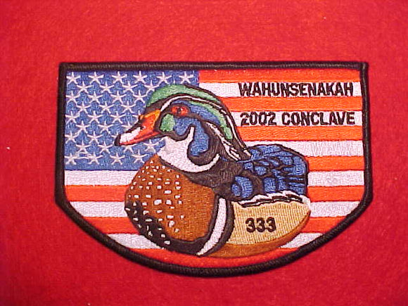 333 S19 WAHUNSENAKAH, 2002 CONCLAVE