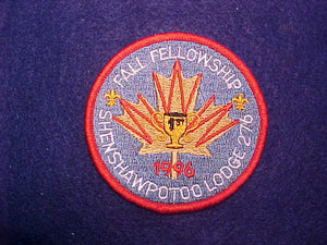276 eR1996-4 SHENSHAWPOTOO, 1996 FALL FELLOWSHP