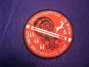 276 eR2002-1 SHENSHAWPOTOO, 2002 SPRING BROTHERHOOD