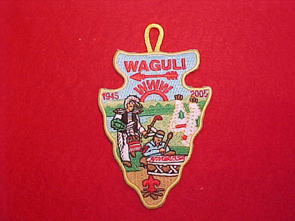 318 A7 WAGULI, 1945-2005 60TH ANN, YELLOW BORDER