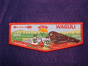 318 S46 WAGULI, 1945-2005 60TH ANN, RED BORDER