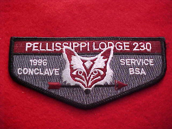 230 S49.7 PELLISSIPPI, 1996 CONCLAVE SERVICE