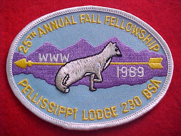 230 EX1989 PELLISSIPPI, 25TH ANNUAL FALL FELLOWSHIP, 1989