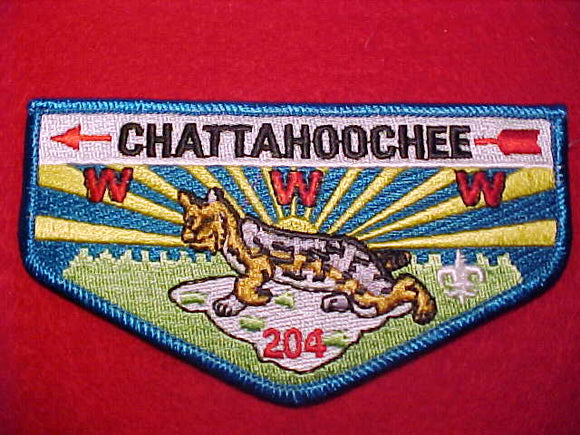 204 S? CHATTAHOOCHEE, CD, BLUE BDR.