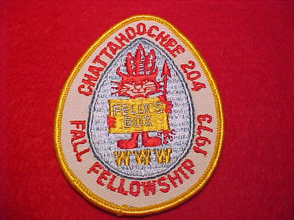 204 eX1973-2 CHATTAHOOCHEE, 1973 FALL FELLOWSHIP