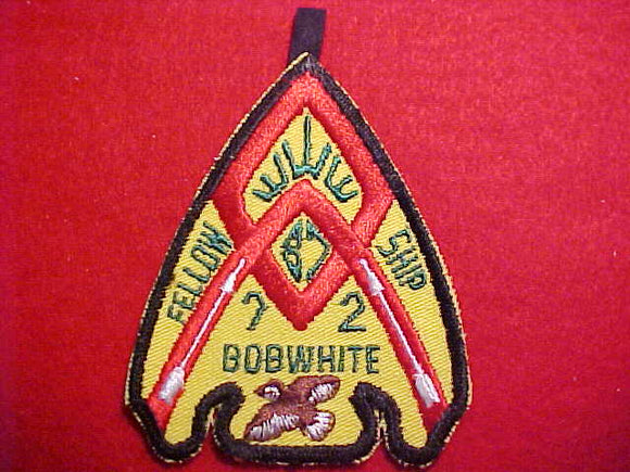 87 eA1972 BOB WHITE, 1972 FELLOWSHIP