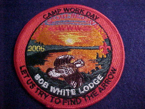 87 eR2006-2 BOB WHITE, CAMP WORK DAY, KNOX SCOUT RESV.