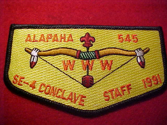 545 S15 ALAPAHA, 1991 SE-4 CONCLAVE STAFF