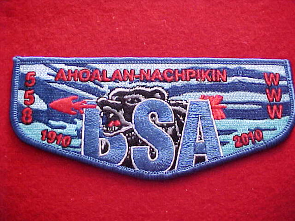 558 S50 AHOALAN-NACHPIKIN, BSA CENTENNIAL, 1910-2010