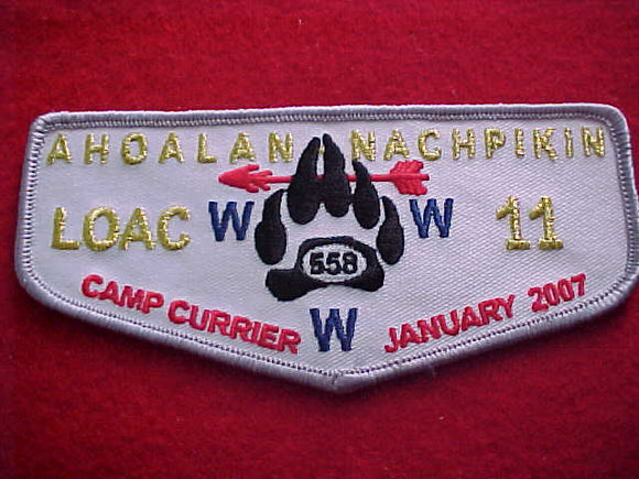 558 eF2007 AHOALAN-NACHPIKIN, LOAC 11, CAMP CURRIER, JANUARY 2007