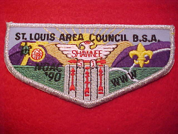 51 F8 SHAWNEE, ST. LOUIS A. C., NOAC 1990, 75TH ANNIV.