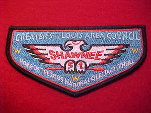 51 S30 SHAWNEE, GREATER ST. LOUIS A. C., HOMEOF THE 2009 NAT'L CHIEF - JACK O'NEILL