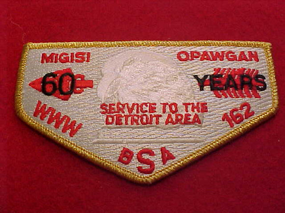 162 S63 MIGISI OPAWGAN, 60 YEARS SERVICE TO THE DETROIT AREA