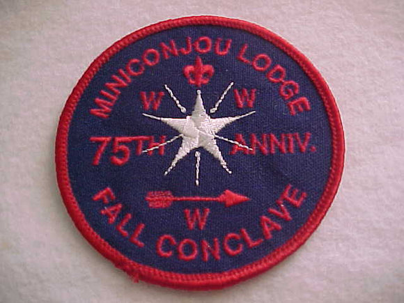 438 eR1990-2 MINICONJOU, 1990 FALL CONCLAVE, 75TH ANNIV.