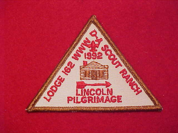 162 eX1992-1 MIGISI OPAWGAN, LINCOLN PILGRIMAGE