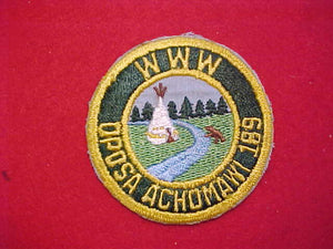 189 R2 OPOSA ACHOMAWI, GREEN IN BORDER IS RADIALLY STITCHED
