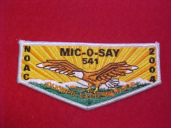 541 S25 MIC-O-SAY, NOAC 2004, WHITE BORDER