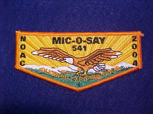 541 S25 MIC-O-SAY, NOAC 2004, ORANGE BORDER