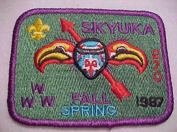 270 eX1987-1 SKYUKA, SPRING/FALL 1987, PURPLE BDR.