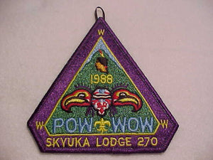 270 eX1988-? SKYUKA, 1988 POW WOW, BLACK BUTTON LOOP
