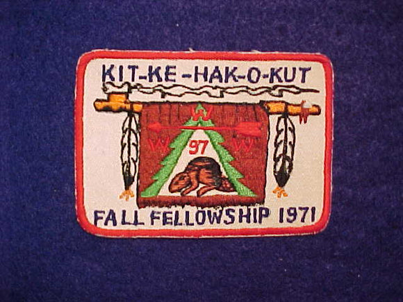 97 eX1971-1 KIT-KE-HAK-O-KUT, 1971 FALL FELLOWSHIP