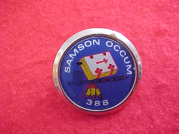 388 SAMSON OCCUM NECKERCHIEF SLIDE, CIRCA 1960'S, RARE