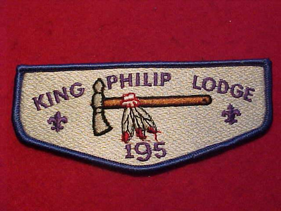 195 S6B KING PHILIP, VIGIL, PLASTIC BACK