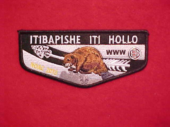 188 F7 ITIBAPISHE ITI HOLLO, 2015 NOAC FUNDRAISER, BLACK BORDER+PIN