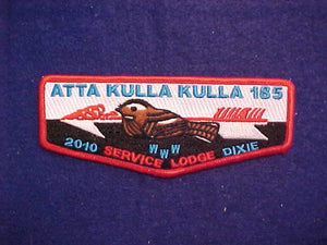 185 S38 ATTA KULLA KULLA, 2010 SERVICE LODGE FOR DIXIE