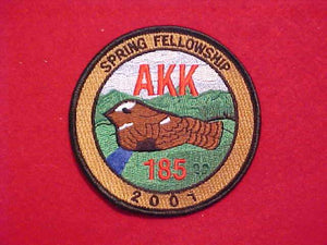 185 eR2001-2 ATTA KULLA KULLA, 2001 SPRING FELLOWSHIP