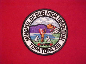 291 R1 TOPA TOPA, MINDFUL OF OUR HIGH TRADITION