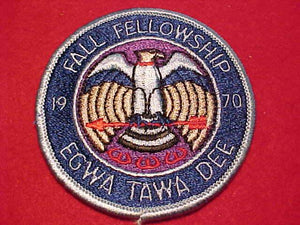 129 eR1970-1 EGWA TAWA DEE, 1970 FALL FELLOWSHIP