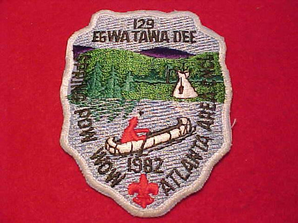 129 eA1982-1 EGWA TAWA DEE, 1982 SPRING POW WOW, ATLANTA AREA C.